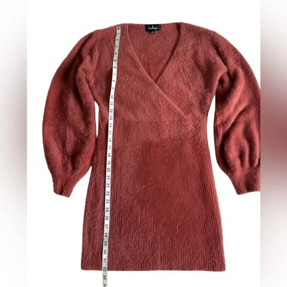 Lulus What A Flirt Rose Pink Eyelash Knit Sweater Dress S Cozy Chic Mini Bodycon - Picture 9 of 9